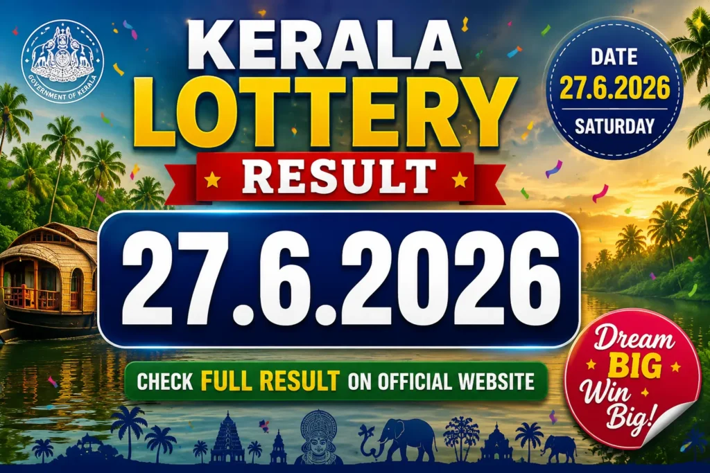 kerala lottery result 27.6.2026